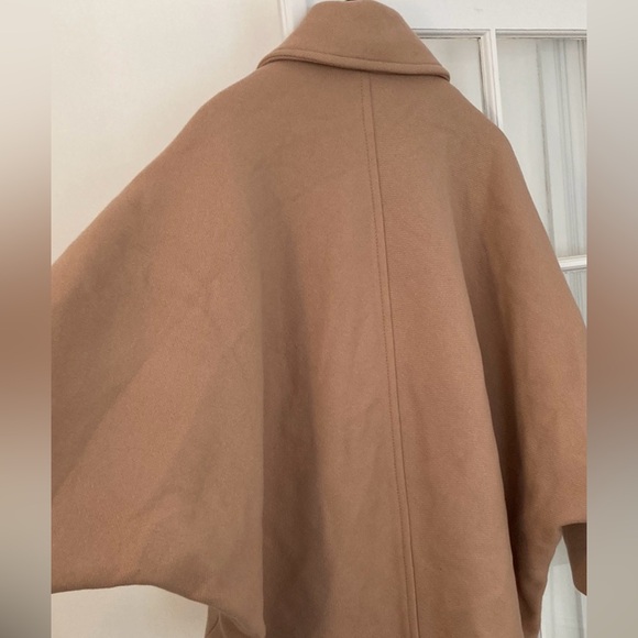Zara Wool Cape Coat in Camel/M-L - Picture 9 of 14